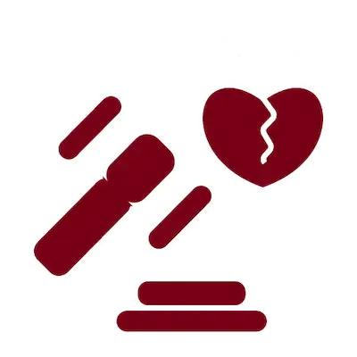 gavel broken heart