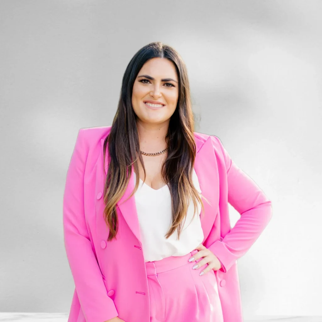 kaitlin mayeux family law attorney baton rouge pink outfit